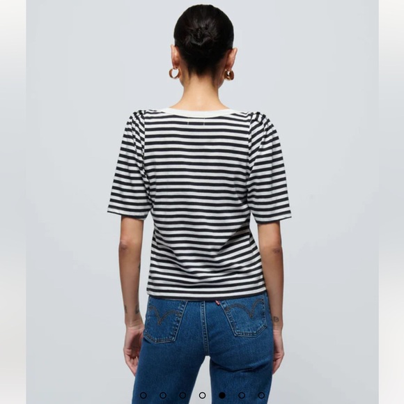 Nation LTD Deana Stripe Envelope T-Shirt - NWT! - Picture 2 of 8